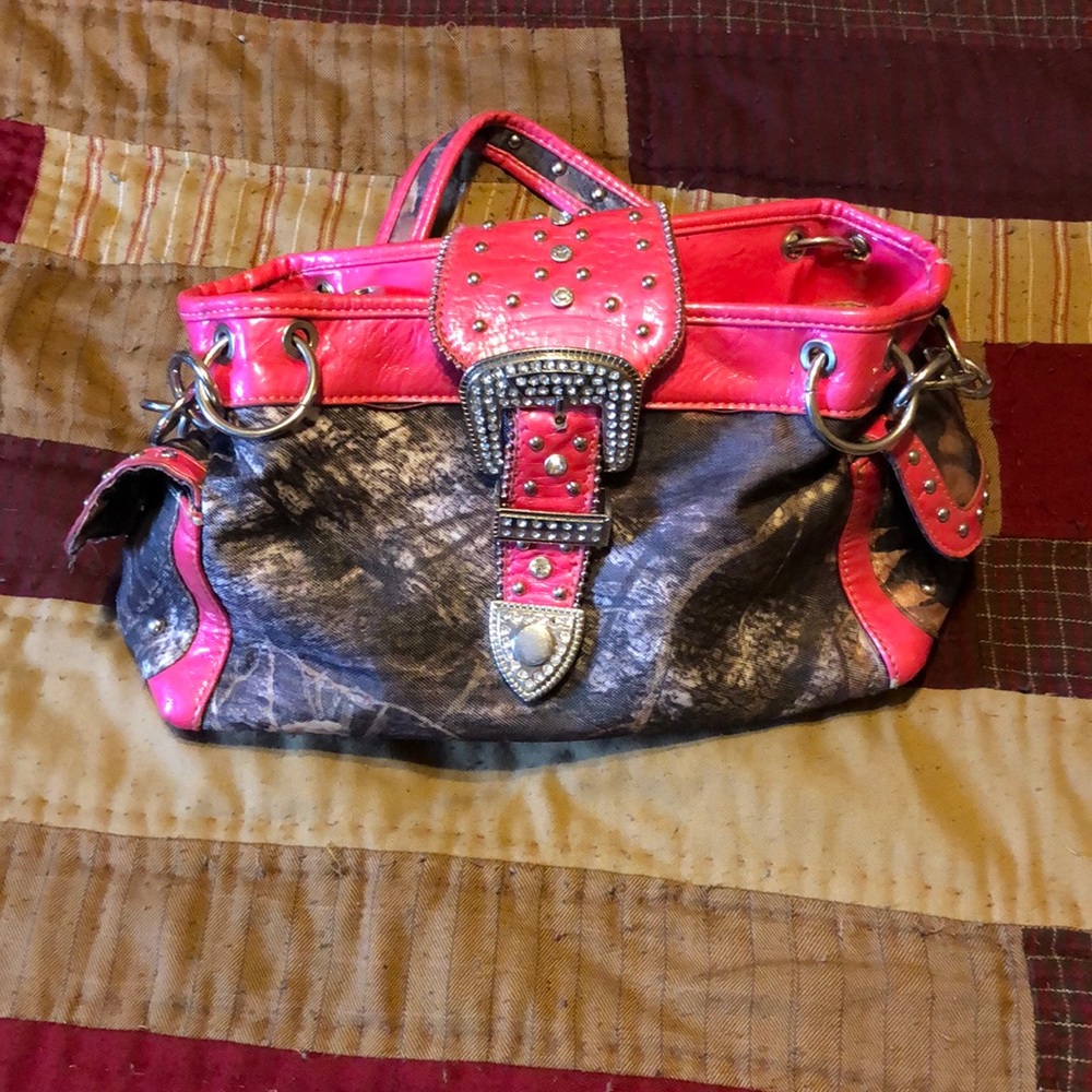 Pink Camo purse